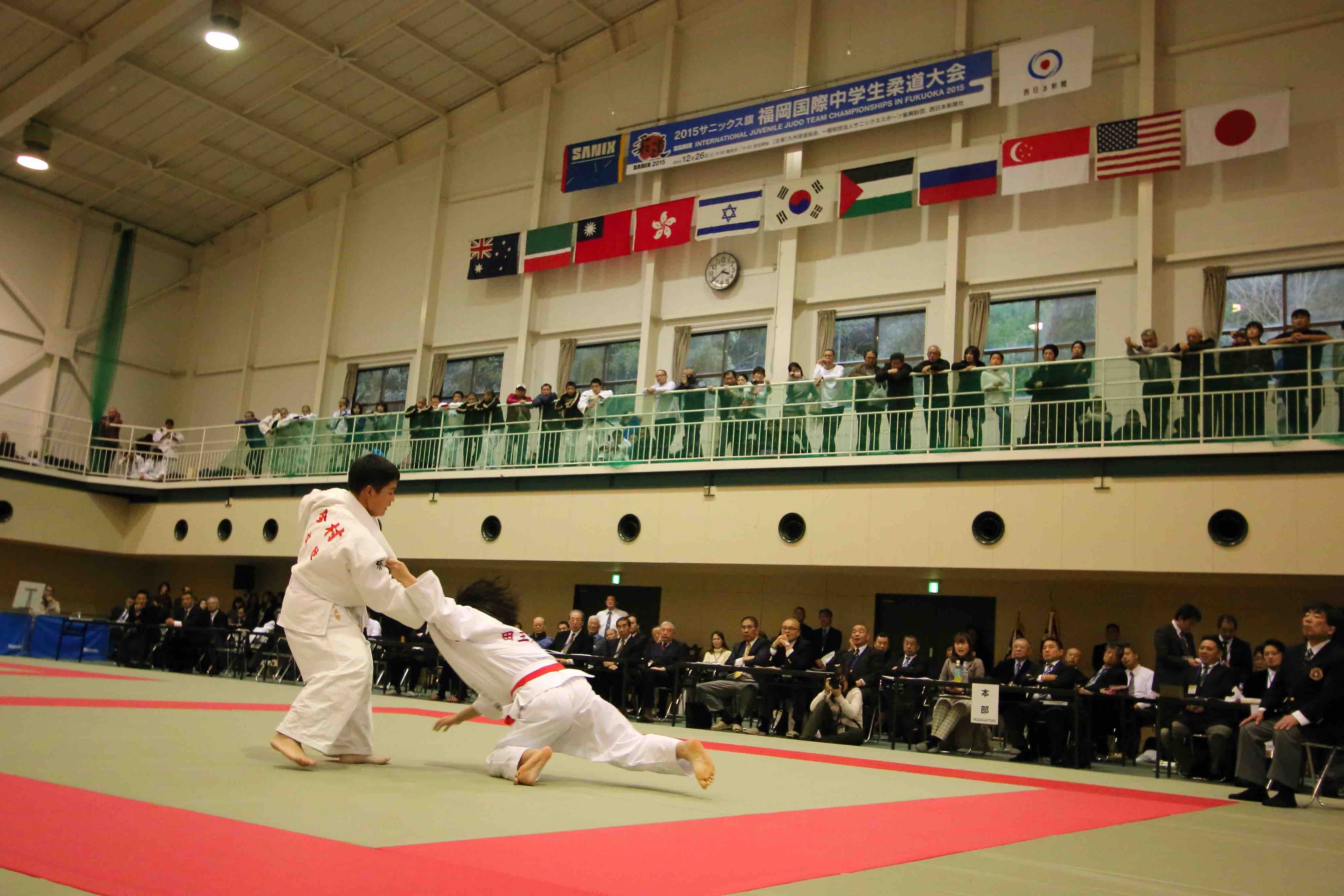 2015サニックス旗福岡国際中学生柔道大会（男子第13回目、女子第4回）1
